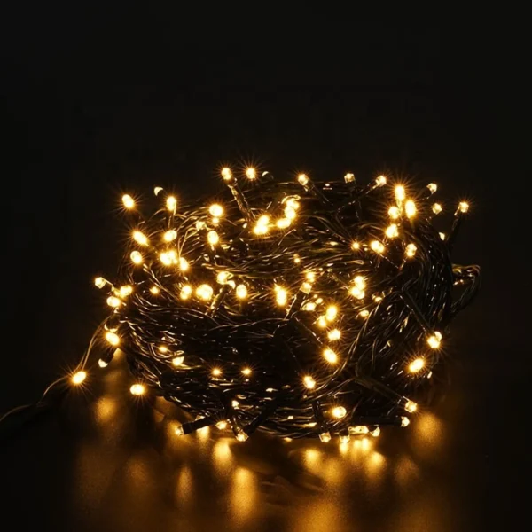 Luces de Navidad LED 500 Bombillos Fijos – Cable Verde – Luz Cálida - Imagen 7